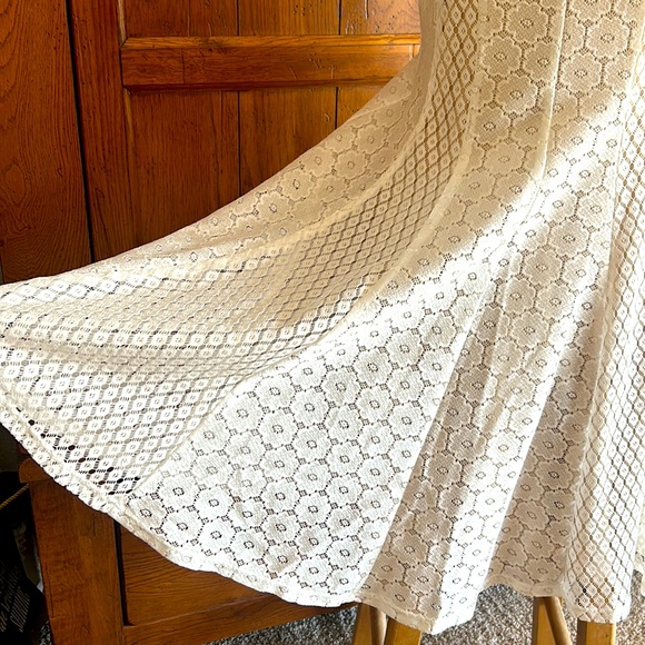 NWT⭐️DANNY and NICOLE Ivory Cream LACE DRESS Size 10 - Picture 7 of 16